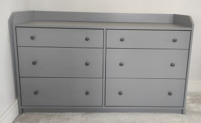 IKEA Hauga Chest of 6 Drawers Grey