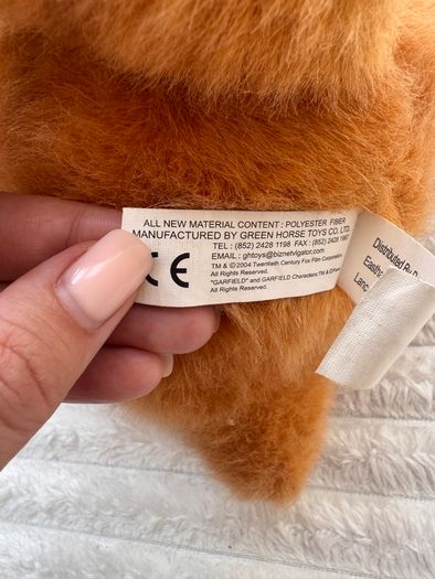 Vintage Garfield The Movie Soft Toy Push 2004 Approx. 33 cm. Used Please see photos
