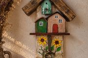 Handcrafted tiny wooden key holder!