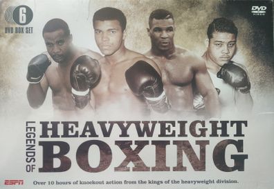 Legends of Heavyweight Boxing Over 10 hours of knockout action from the King's of the Heavyweight Division. 6DVD Box Set. Unopened. Perfect condition. Collectors Item
