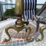 Antique brass fire dogs Image 7