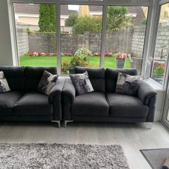 2 Roxy grey Sofas