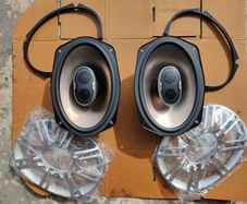 Polk Audio DB691 6"x9" 3-Way Car Speakers + Grilles & Adapters