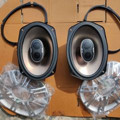 Polk Audio DB691 6"x9" 3-Way Car Speakers + Grilles & Adapters