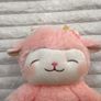 Miniso Pink Blossom Lamb Plush Yellow Flower Sheep approx. 27 cm. Used Please see photos Image 3
