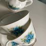 Royal Tara china  tea set fabulous blue colour Image 8
