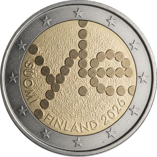Finland 2 Euro Commemorative Coin 2026 - Yle Broadcasting Company 100 Years. Uncirculated.