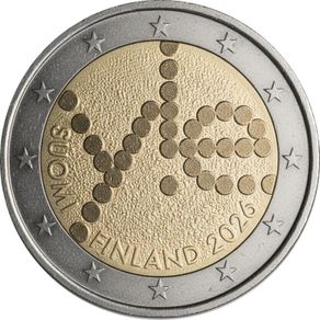 Finland 2 Euro Commemorative Coin 2026 - Yle Broadcasting Company 100 Years. Uncirculated.