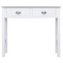Console Table White 90x30x77 cm Wood Image 4
