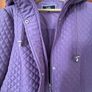 Purple Quilted Ladies Coat with Hood- As New (Size 18) Image 4