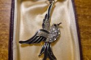 Vintage Bird in Flight Pendant