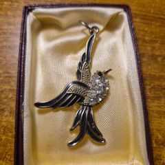 Vintage Bird in Flight Pendant