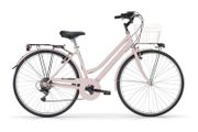 MBM Touring Ladies Classic City Bike With Basket Peach