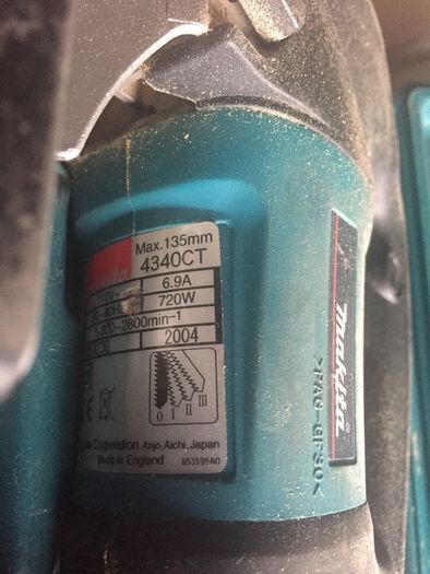 Makita 4340 CT jigsaw Blade clamp and shaft