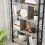 New 4 Tier Industrial Bookcase (Greige) FREE P&P Image 3