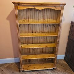 Solid Wood Standing Bookcase, Excellent Condition, Quick Sale