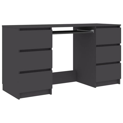 Writing Desk Grey 140x50x77 cm Chipboard