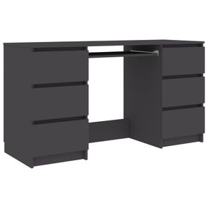 Writing Desk Grey 140x50x77 cm Chipboard