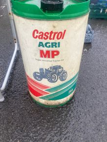 Vintage castrol oil drum free postage