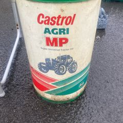 Vintage castrol oil drum free postage