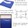 MULTIPLE SIZES/COLOURS AVAILABLE Sun Shade Sail 2m x 3m Rectangle Shade Sails Waterproof Outdoor Garden Patio Party Sunscreen Awning Canopy 98% UV Block With Free Rope, Blue Image 3