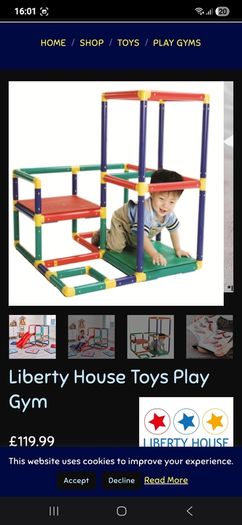 Liberty House Toys Play Gym slide / kids chair desk