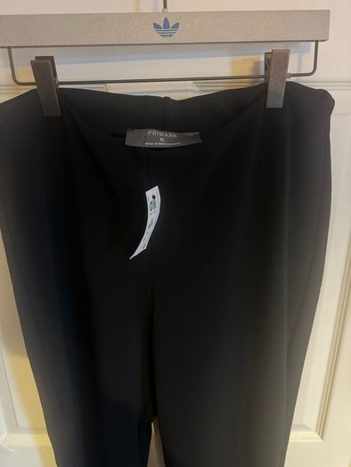 BNWT Primark black heavy flared elastic pants size XL big fitting UK20/22 Tall Free post