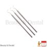 3x Dental Examination Probe 23 Oral Hygiene Stainless Steel Tool Image 2