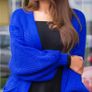 chunky knit Cardigan ROYALBLAU  oversized premium quality one size fits all Image 3