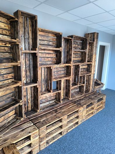 Rustic Torched Wooden Crates only 27 left 15 euro each