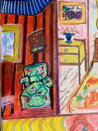 Framed Original Painting  Original Gift Interiors Art