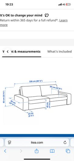 Stylish Dark Grey Sofa , Barely Used