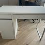 MICKE desk white with high add on unit Image 2