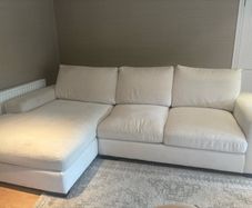 Large cream corner sofa