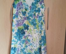 Vackroy flower print silk mix dress UK 10