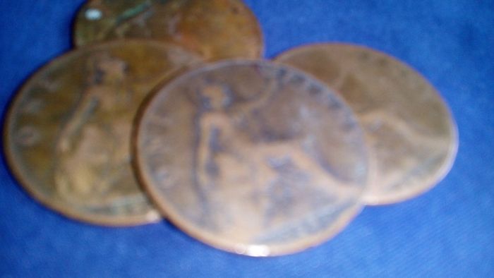 1897 Victoria Pennies.