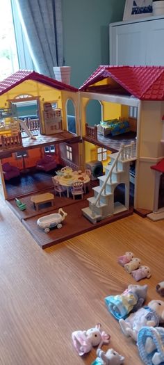 sylvanian house & car