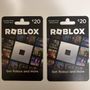 Roblox gift cards voucher