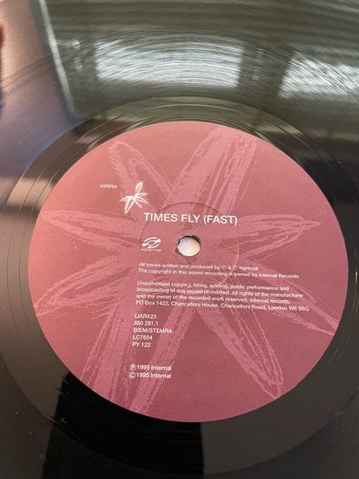 Orbital - Times Fly - 2 x 12" Vinyl E.P. - 1995 Internal Records