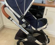 iCandy Peach Royal blue & Brown leather