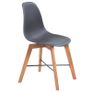 Dining Chairs 4 pcs Black Plastic Image 2