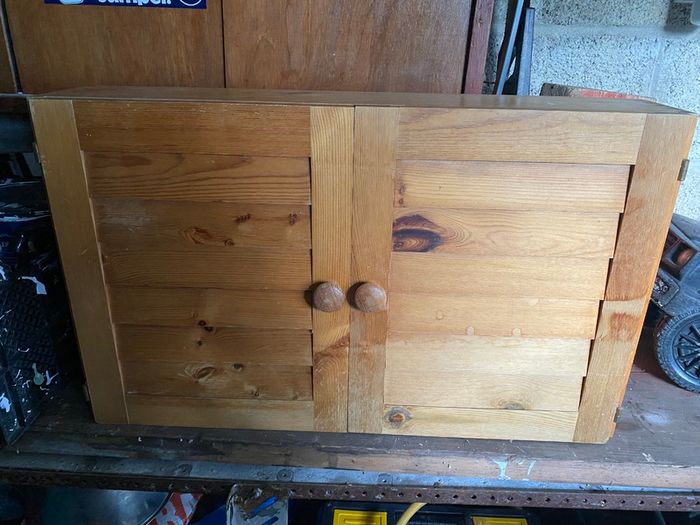 Wooden bathroom cabinet