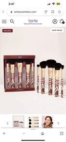 TARTE all jazzed up brush set Details set of 5 makeup brushes BNIB