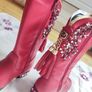 Beautiful Red Girl's Winter Boots (New) Image 3