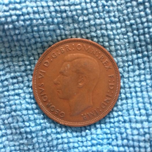 British 1 penny 1947