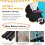 6FT Recreational Trampoline, 2-in-1 Kids Jumping Trampoline with Swing, Outdoor Fitness Bounce Trampoline for Children Adults Image 3