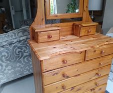 solid pine chest of drawers