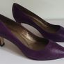 CEFALU Ladies Purple Leather Court Shoes Heels New In Box Size EU37 UK4 CAN POST Image 8