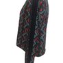 Ladies Nosiy May Green Red Bold Print Blouse Size Small Uk 10 Image 5