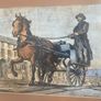 Jack Butler Yeats RHA The Post Car Hand Coloured Cuala Press Print Image 6